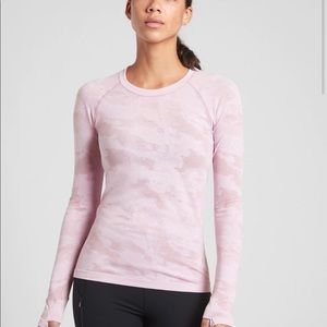 SOLD Athleta Pink Camo Momentum Top